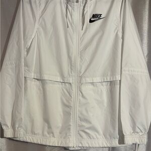 Nike White Windbreaker Women’s size Small
